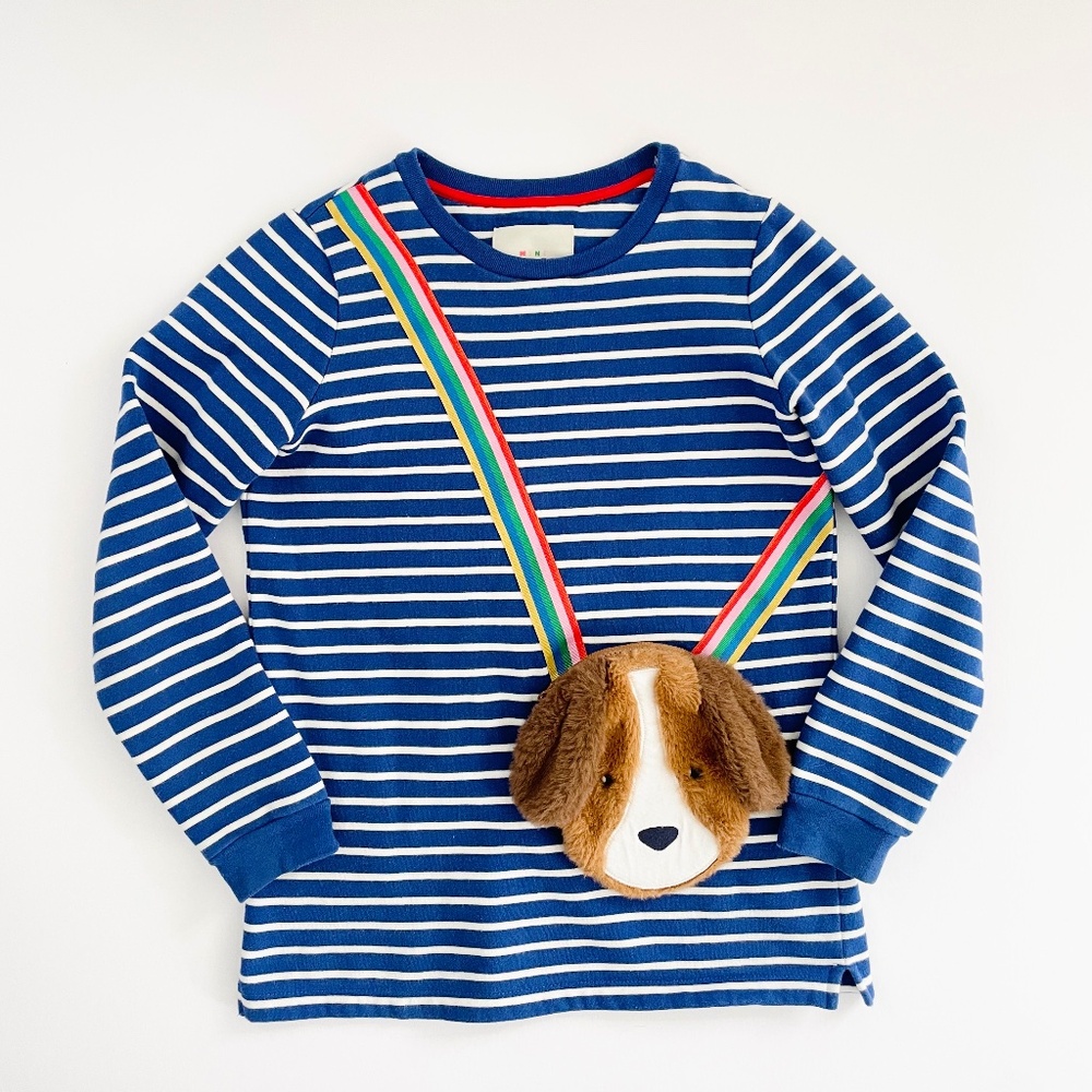 Boden sweatshirt tunic with zipper pouch